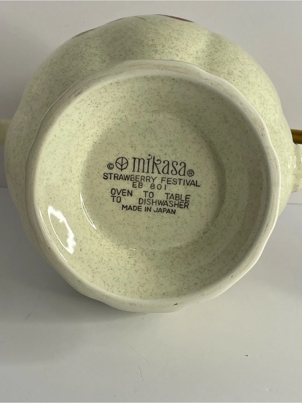 Vintage Mikasa Strawberry Festival Coffee Pot with Lid EB 801